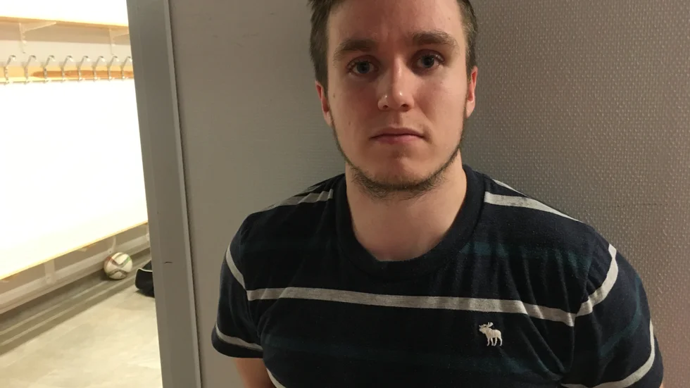 Anton Nyström gjorde ett av målen när SHK vann med 6-3 mot Tierp. 