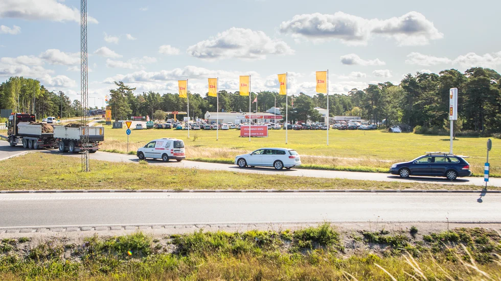 JRMotorsportspokalen avslutade rallysäsongen på Gotland. Här Jenny Mårtensson i sin Volvo 940.