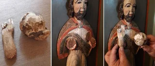 Oväntade fyndet i kyrktornet: två händer 