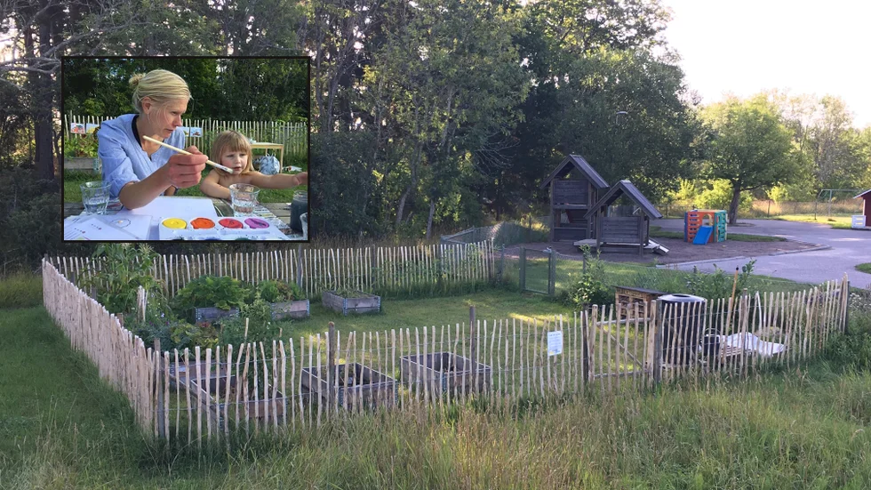 "Det är viktigt att lära barnen om matens ursprung och hur man tar hand om jorden", säger Annica Gustafsson.