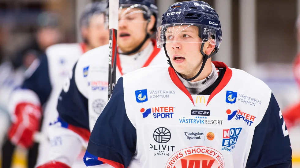 Emil Alba gav VIK ledningen med 1-0.