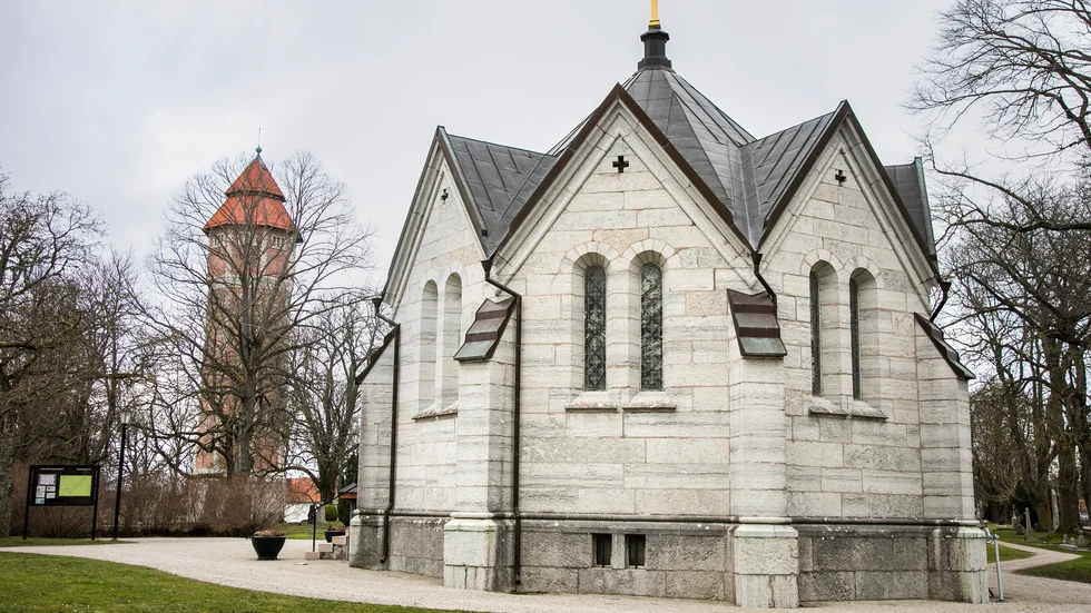 Östra gravkapellet på Östra kyrkogården i Visby är en av de platser där borgerliga begravningsceremonier kan hållas.