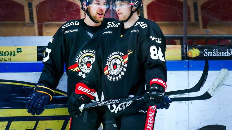 Linus Omark och Linus Klasen spelade tillsammans i Luleå Hockey under säsongen 2013/14.