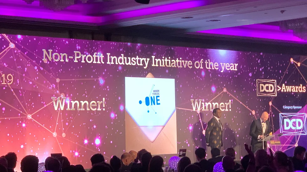 Bodenprojekt fick pris på data center-industrins Oscarsgala.