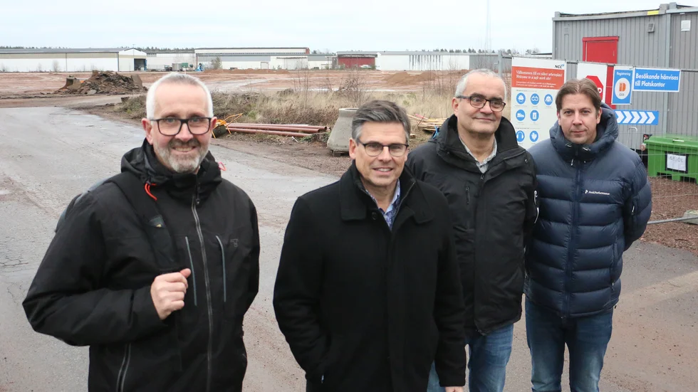 Lars Gjörloff, Lars Rosander, Tomas Söreling och Jocke Ljungqvist har länge sett fram mot att få dra igång marknadsföringen av området, som fått namnet Batteriet.