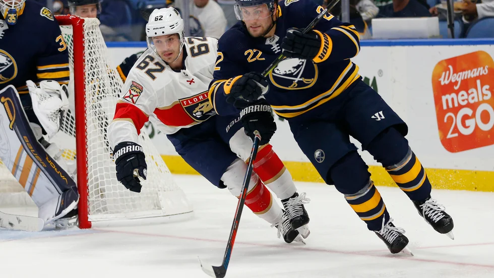 Johan Larsson i matchen mot Florida Panthers.