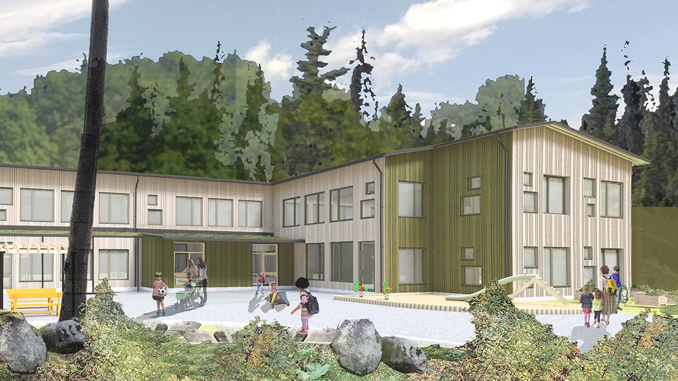 Pysslingen Förskolor och Skolor AB är Sveriges största och äldsta friskoleföretag. De har redan börjat bygga förskolan Boängen, mitt emellan Knivsta tätort och Alsike.
