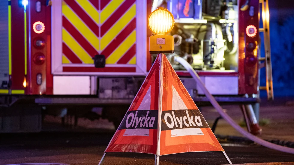 En trafikolycka inträffade på torsdagsmorgonen i höjd med Frödinge.