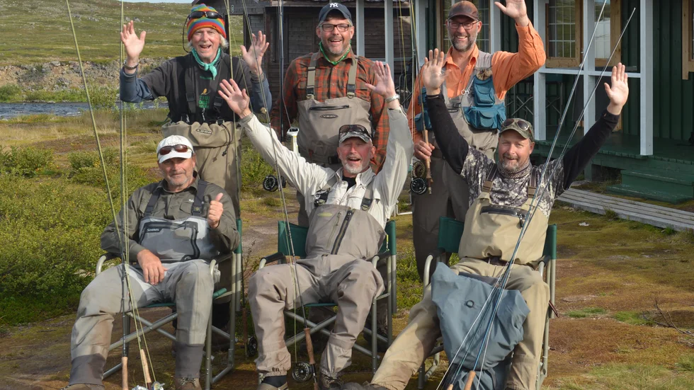 Gunnar Westrin, Magnus Nordlund, Jocke Persson, Danne Mella (guide), Janne Esensjö och Palle Andersson.