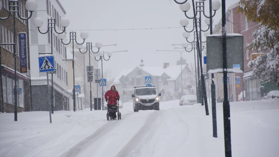 Kiruna kan få en rekordvinter om det fortsätter att snöa i samma takt under resten av vintern.