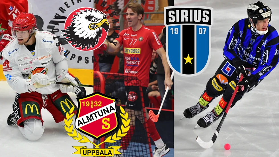 Vi rapporterar direkt från både Almtuna, Storvreta och Sirius bandys matcher under onsdagskvällen.