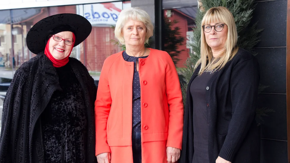 Siw Rantapää-Buring, Eva Köhler och Ingalill Sannelind vill få Gällivare att synas. 
